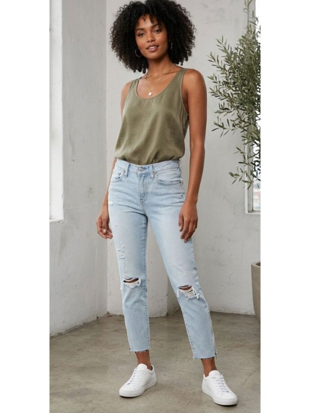 Women's - Levi's 501 Side Zip Straight Leg Jeans, Size 27